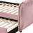 Adkins Velvet Daybed With Trundle-46103146