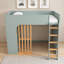Lit mezzanine avec tablettes de rangement et tiroir-133659431-133659432