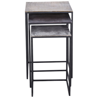 Ragusa Aluminum Top Nesting Tables End Table