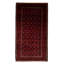 Tapis rouge / noir en laine noué à la main de conception unique nouvel âge 5 pi 1 po x 8 pi 11 po Stegner