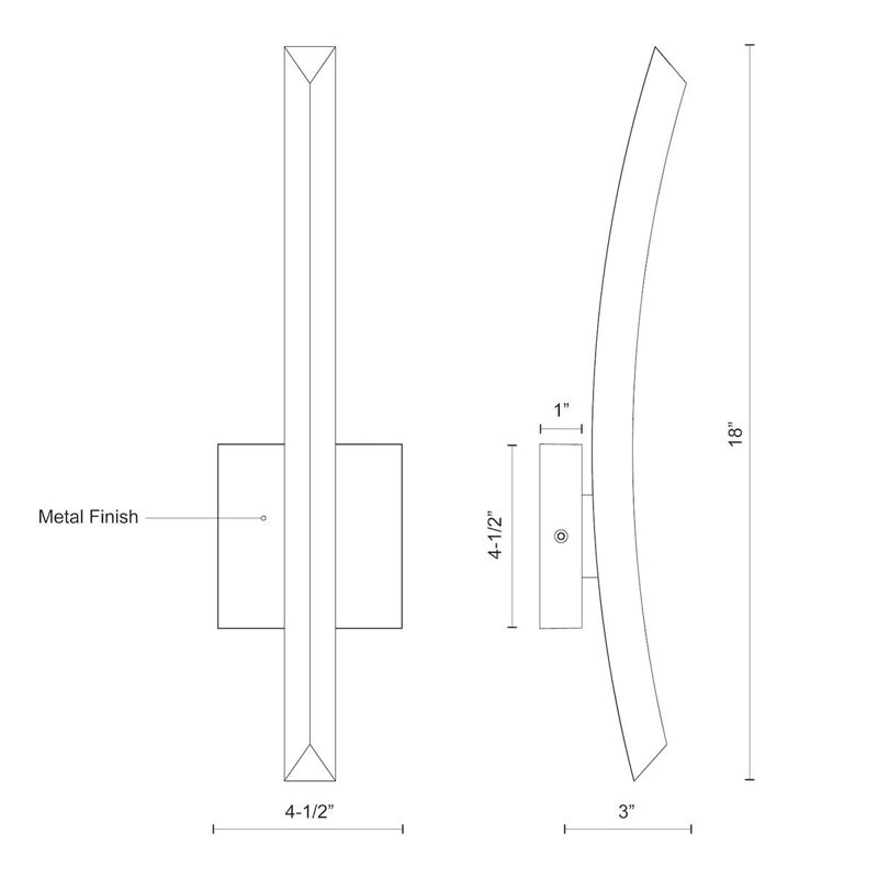 LED Wall Light, White