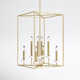 Perth 8 Light Metal Dimmable Lantern Chandelier
