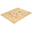 Tapis ivoire noué à la main de conception unique 8 pi 1 po x 10 pi 3 po Rosemma