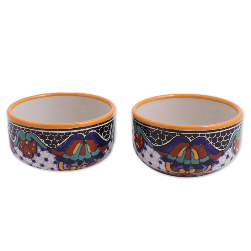 Bol à céréales à fleurs zacatlan 5 oz. Daanyal