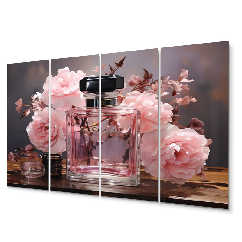 Ensemble de 4 décorations florales parfumées Elegance III