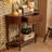 Retro Solid Wood Console Table with 1 Drawer