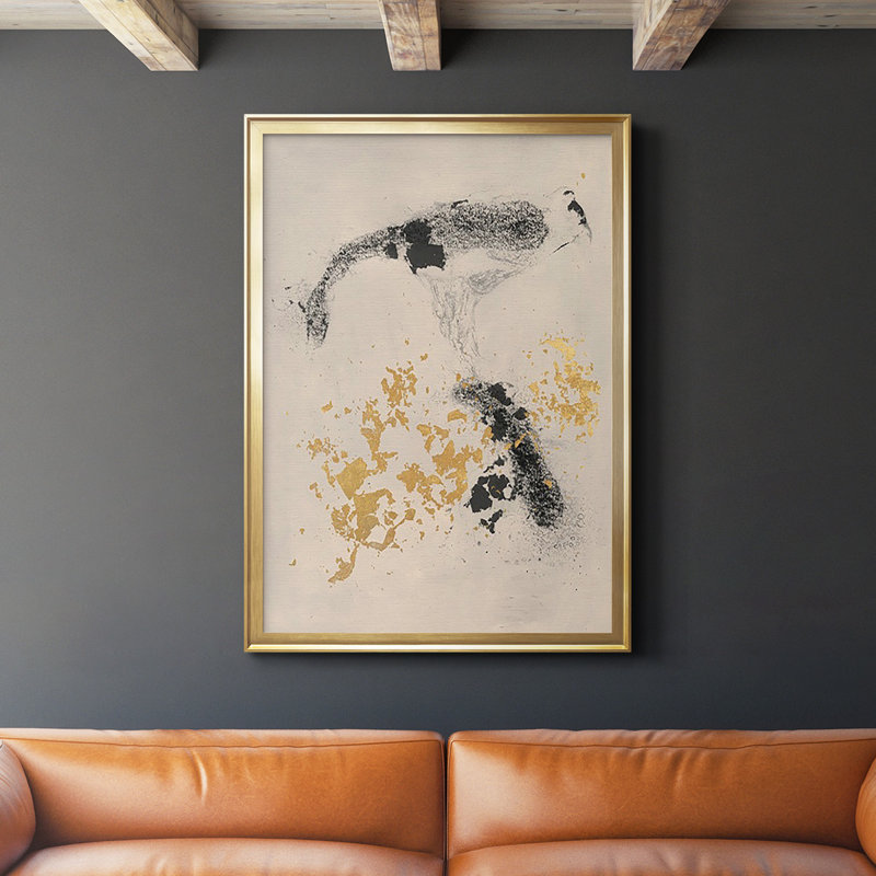 «Charcoal Remnants I», reproduction encadrée de qualité supérieure, prête à être accrochée, H 42,5 po x l 30,5 po x P 1 po