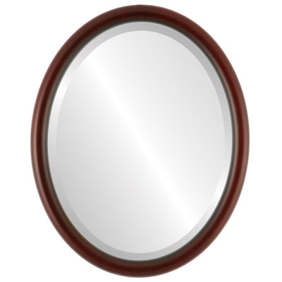 Rowles Wood Frame Oval Wall Mirror