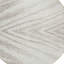 Tapis extérieur rond lavable abstrait ivoire et beige 8 pi
