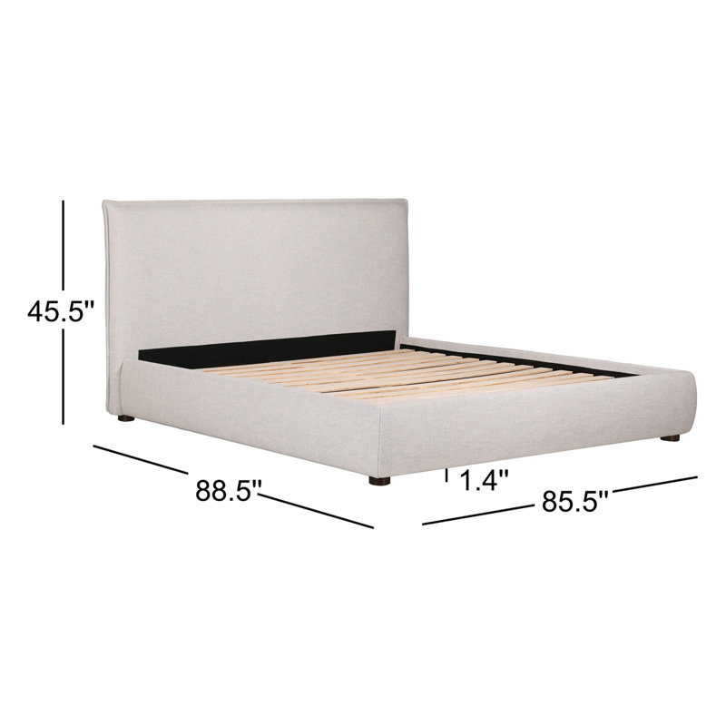 Timothy Upholstered Platform Bed - Elegant & Low Profile