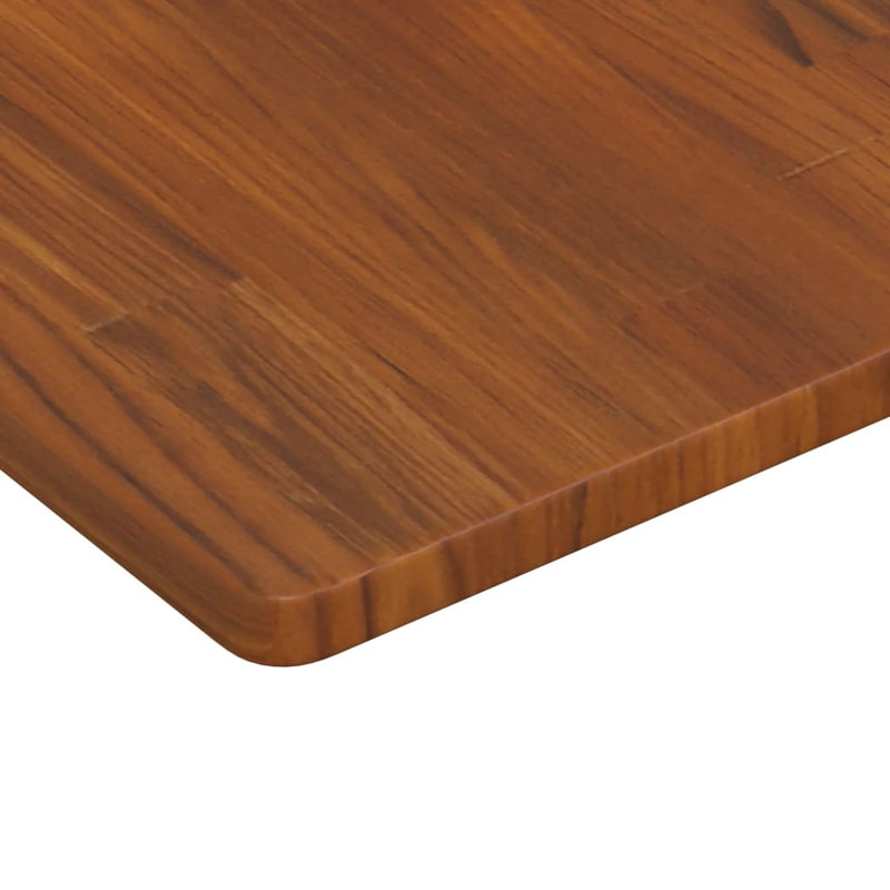 Asmar 60cm Solid Wood Bathroom Vanity Top, Dark Oak/Black
