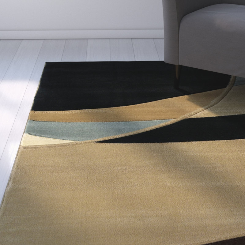 Dov Abstract Indoor Rug, Rectangle 1'10" x 3'
