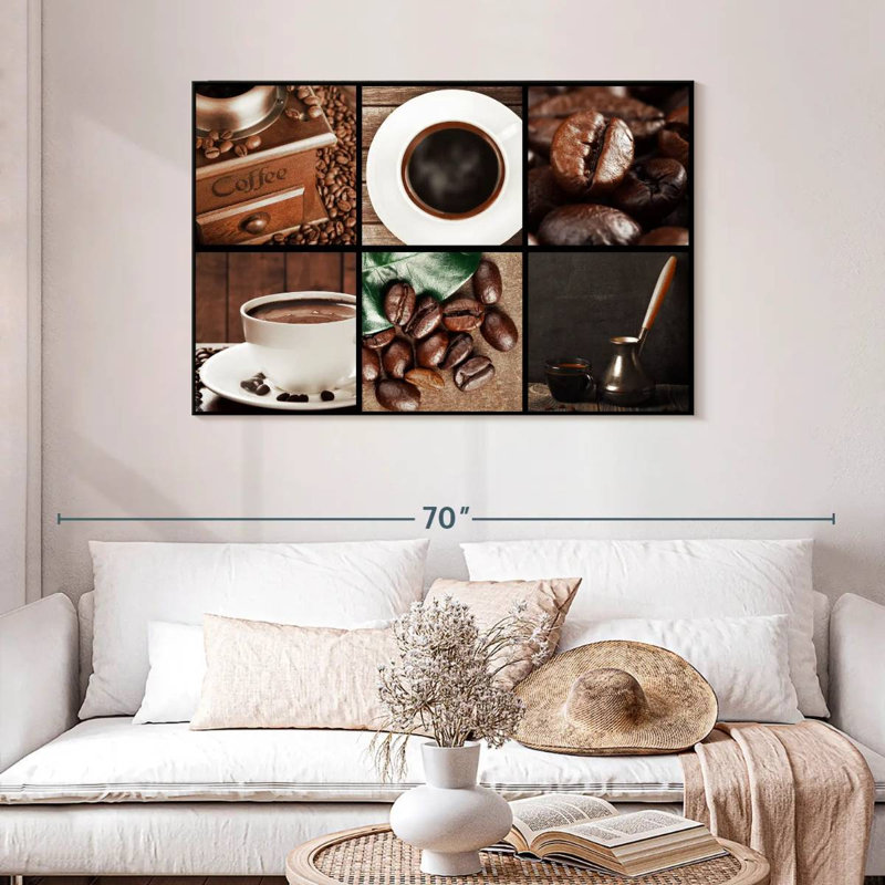 Yarlin Coffee Collage, 30" H x 45" W