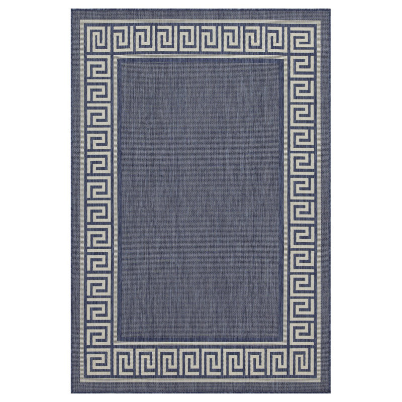 Rayon de soleil bleu 3 po X 7 pi 3 po Tapis intérieur / extérieur