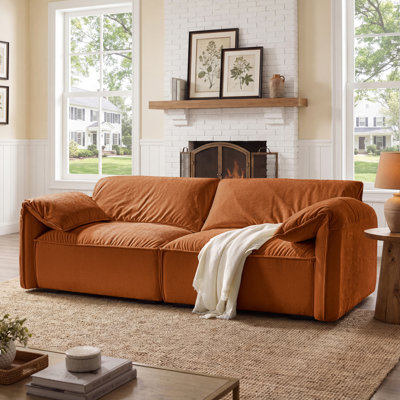 Louai 92.5'' Chenille Upholstered Sofa