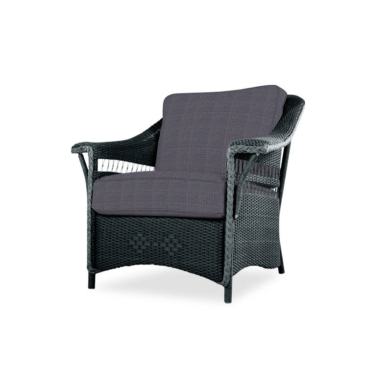 Nantucket Outdoor Lounge Chair, Beach Navy, Mink