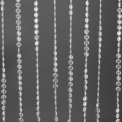 Rouleau de 10 m de perles acryliques effet cristal de 10 mm pour rideaux, décoration de mariage ou d'anniversaire, loisirs créatifs #1