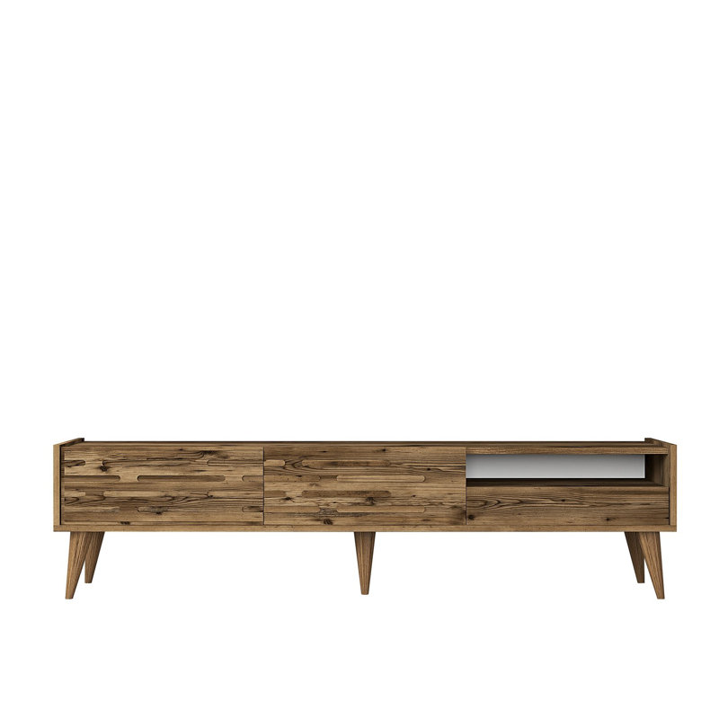 Keikei Unfinished TV Stand, Brown