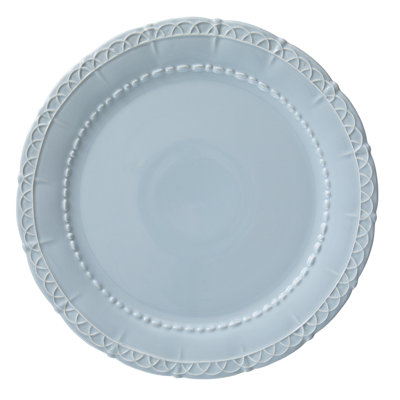 Historia Charger Plate - Barely Blue