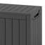 Boîte de rangement extérieure 80 gallons avec siège de banc verrouillable et résistante aux intempéries-109048594-109048591