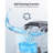 26 Lbs 2 sizes of bullet ice Maker, Camping and Party Ice Maker with Handle,  Kitchen Portable Ice Maker Machine with Self-Cleaning-85765192