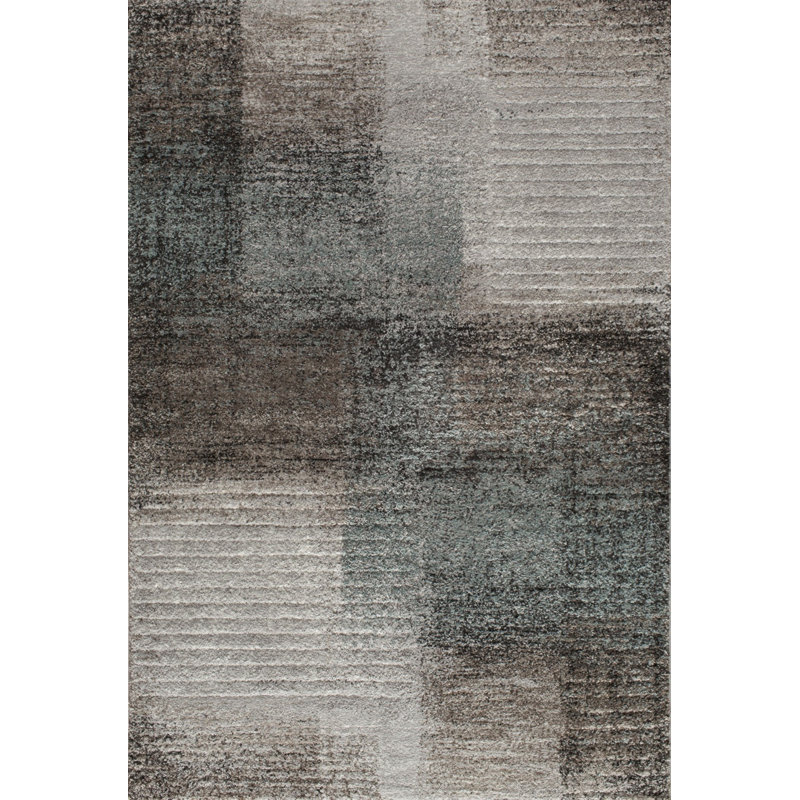 Orren Ellis Textures Hanatis Brown Area Rug, Rectangle 5' x 7'6"