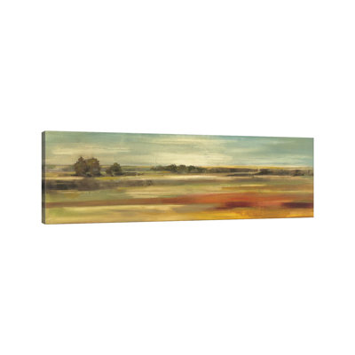 «Emerald Meadows» par Silvia Vassileva, reproduction d'art panoramique sur toile