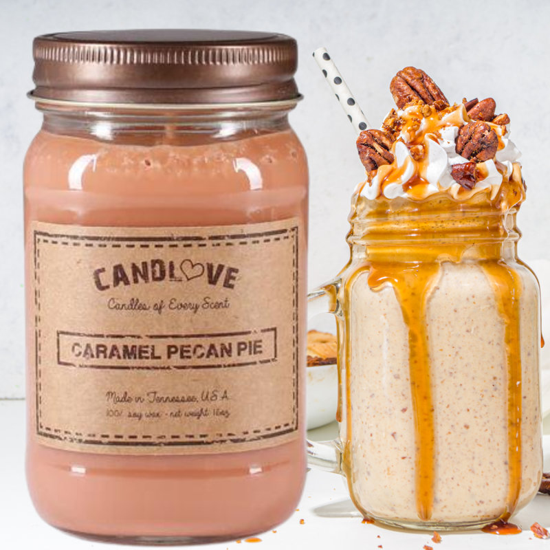 Bougie en pot caramel parfumée