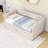 Twin Velvet Upholstered Daybed with Lift-Up Twin Trundle-1821908035