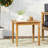 Wood Rustic Side Table With Slat , 20X20x18.61, Coloration Construction, 19.66" W X D 18.61" H,