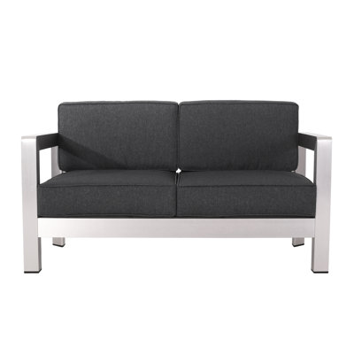 Marvelous Patio - Silver Aluminium , 37.9 Lb Weight, 56.73 In. Depth, 27.95 Width, 25.12 Height Inviting Aluminium, Height, Chair