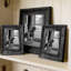 Cadre photo sophistiqué noir 1PC 5 po x 7 po avec décoration murale galerie-1014083235-1014083237-1014083238