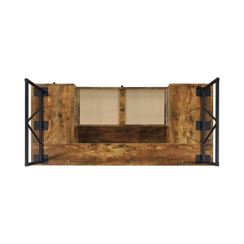Eberle 2 Piece Writing Desk Office Set, Antique Nutmeg