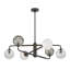 Oberon 6 - Light Steel Dimmable Square / Rectangle Chandelier