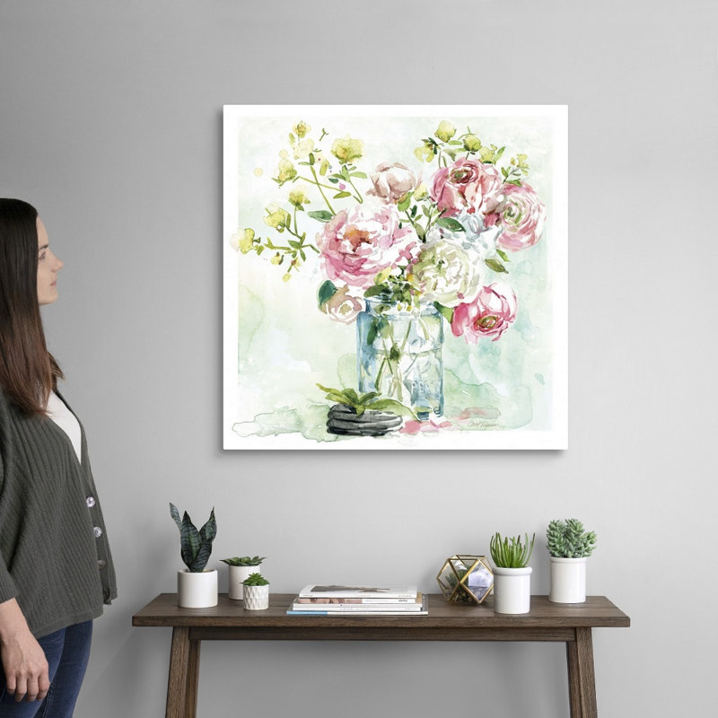 Asbury Garden Belle Bouquet I - reproduction d'art sur toile, H 30 po x l 30 po x P 1,25 po, Toile tendue