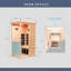 Large Glass Mini Hemlock Sauna With Door Opening-114977078