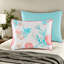 Ensemble de literie luxueux en satin de coton 7 pièces, imprimé corail, très grand californien