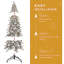 Arbre de Noël floqué avec support en métal-377732815-377732784