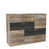 Dark Grey Concrete/Vintage Old Wood