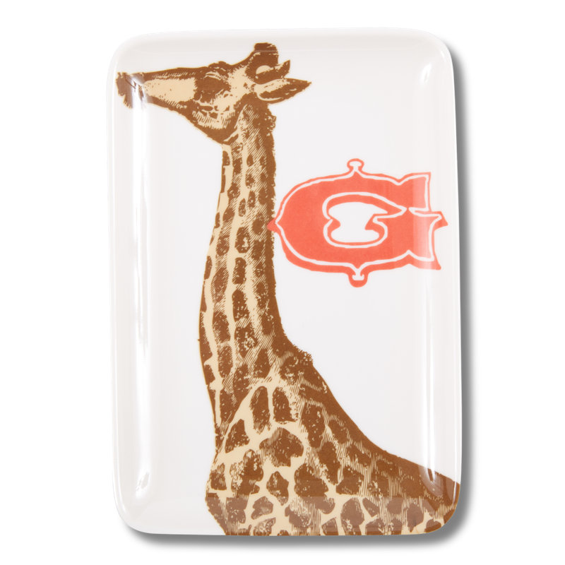 ALPHABET VALET TRAY GIRAFFE