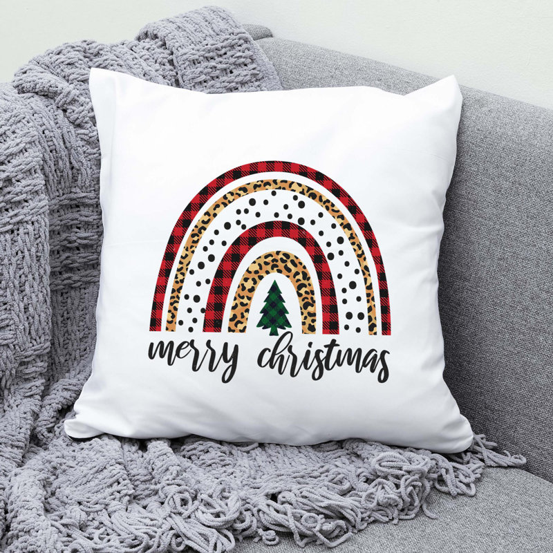 Christmas-08_2 Reversible Throw Pillow, 14" x 14"