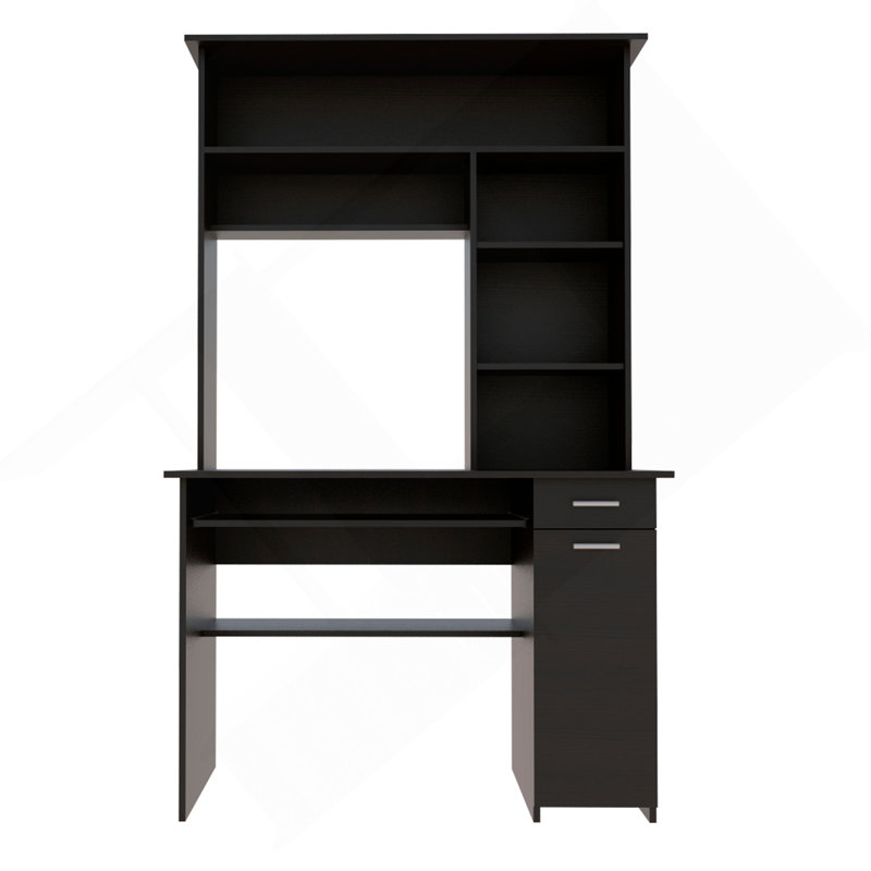 Bureau d'ordinateur Acequia, bureau, noir