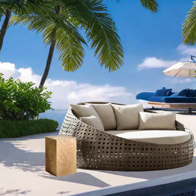 Wicker 2 - Person Patio Conversation Set with Cushions