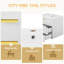 Armoire murale suspendue 24 po avec tiroir double, petit lavabo de salle de bain rectangulaire flottant avec trou de robinet simple et trop-plein, armoire de salle de bain moderne avec lavabo en céramique-118393702