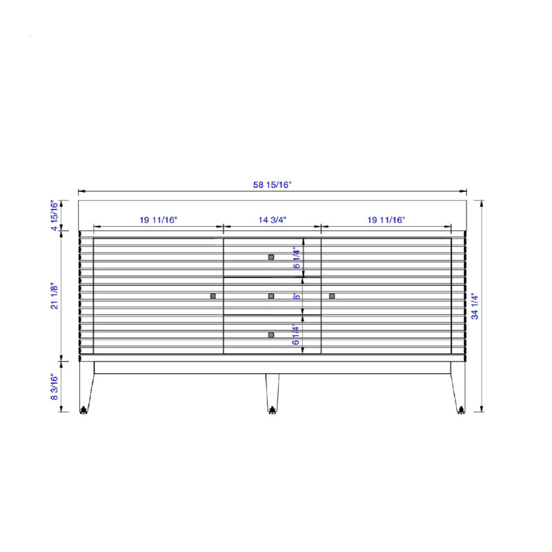 Linear 60'' W Double Vanity, Glossy White, Glossy White