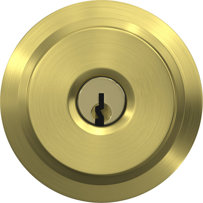 Bowery Keyed Entry Knob, Satin Brass