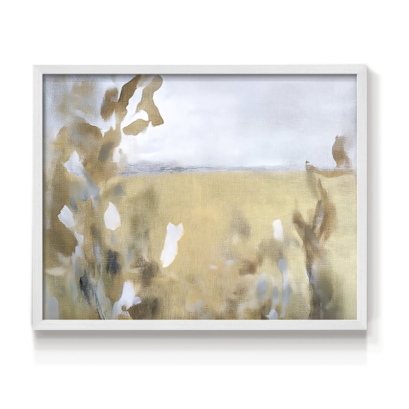 Paysage, série XV, reproduction encadrée, 8" H x 10" W, Blanc
