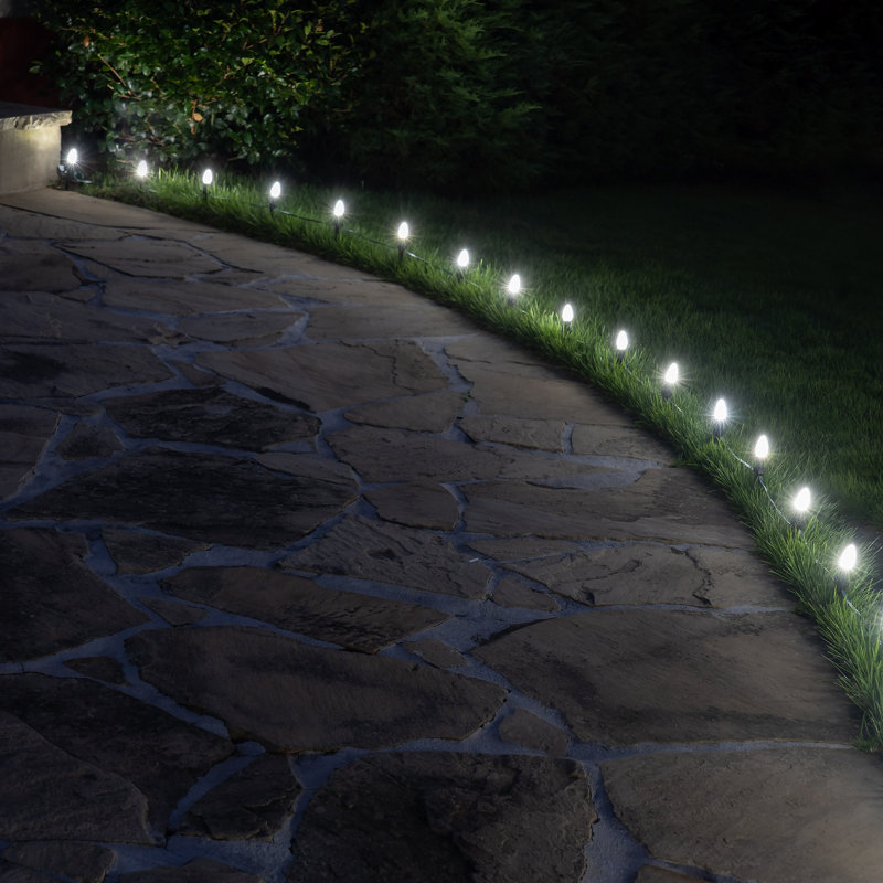 OptiCore LED Shatterproof C7 Christmas Light Replacement Bulbs, Cool White