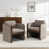 Boucle Taupe/Walnut