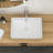 19.63"x13.69" White Ceramic Rectangular Vessel Bathroom Sink